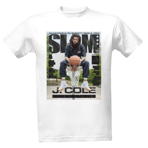 Pánské tričko BASKETBALOVÝ NBA POTISK SLAM J. COLE