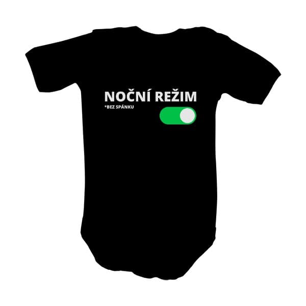 Dětské body Noční režim bez spánku aktivován
