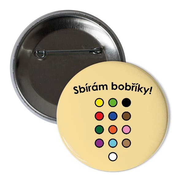 Odznáček Sbírám bobříky!