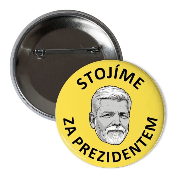 Odznáček Stojíme za Prezidentem - Pavel Petr