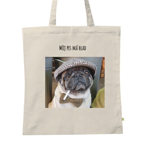 BIO plátěná taška Taška mops