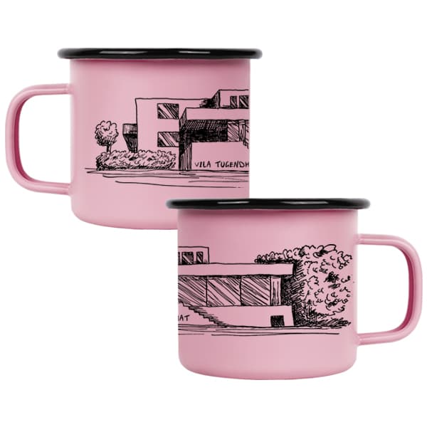 Barevný plecháček matný Vila Tugendhat black