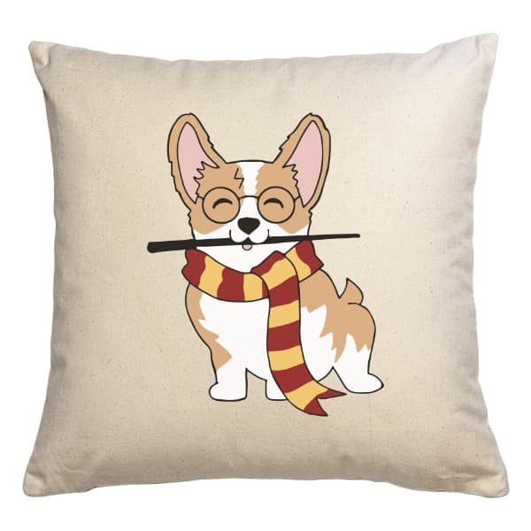 Polštář bavlněný Wizard Corgi