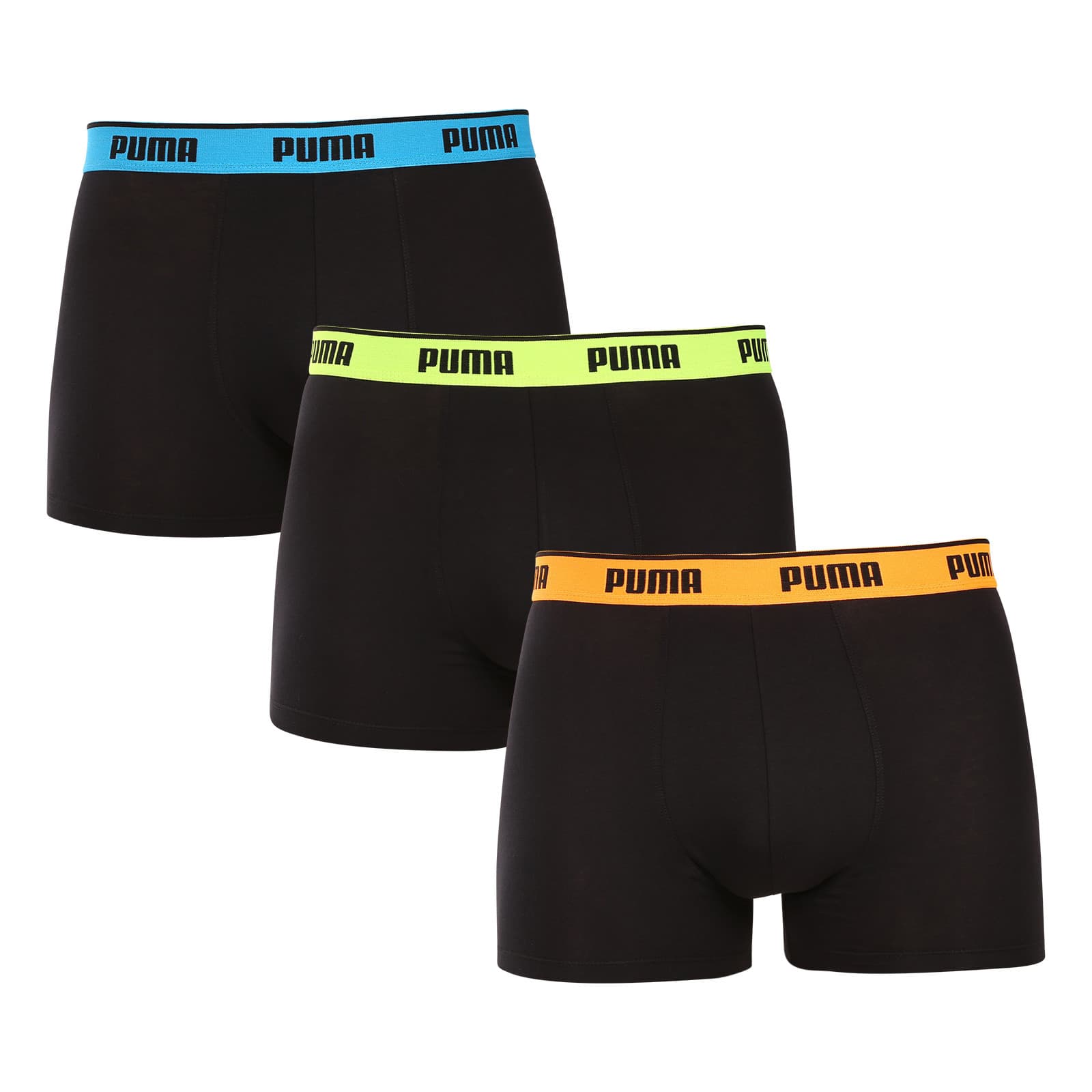 3PACK pánské boxerky Puma černé (701234187 006) M, trenky / trenýrky