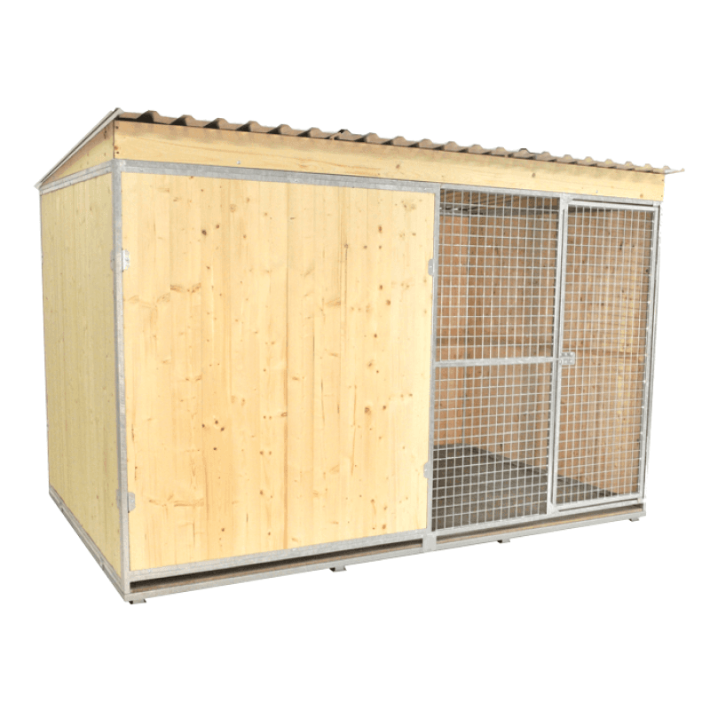 Dřevěný kotec pro psa 2 x 3m