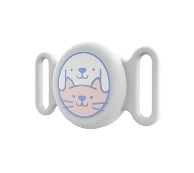 PROTEMIO PET LOCATE Obal pro Apple AirTag na obojek psa / kočky bílý