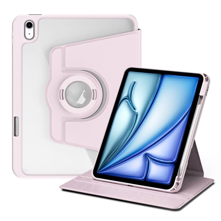 CRYSTAL FLEXI 2v1 Zaklápěcí pouzdro pro Apple iPad Air 11 2026 / 2025 / 2024 světle růžové