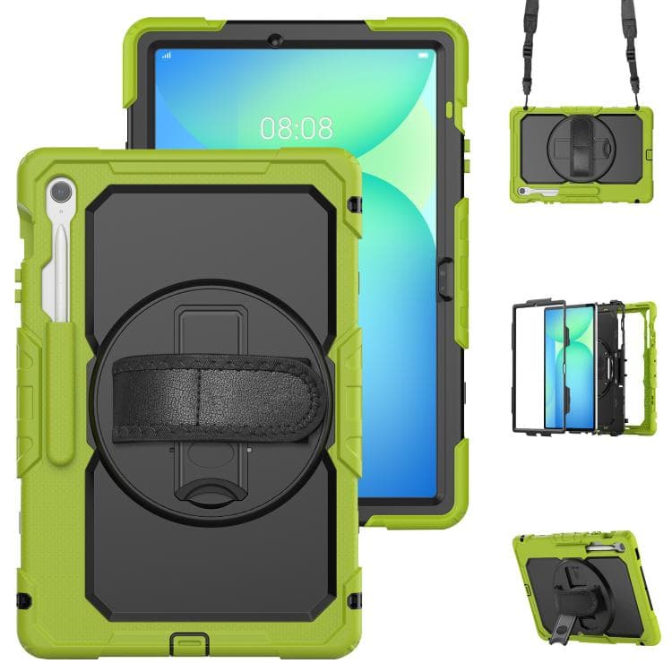 SOLID 360 Odolný obal pro Samsung Galaxy Tab S10 FE+ zelený