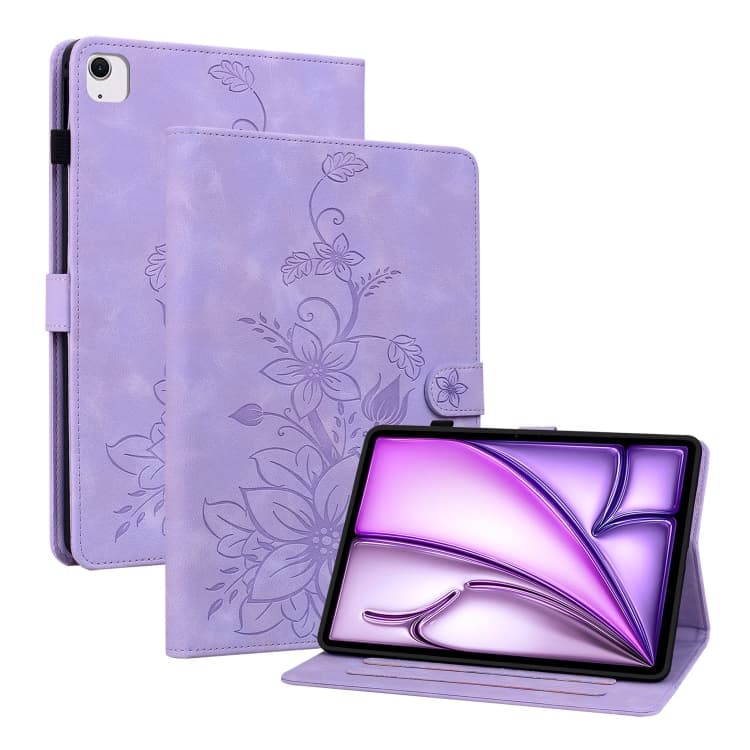 ART LILY Zaklápěcí pouzdro pro Apple iPad Air 11 2026 / 2025 / 2024 fialové