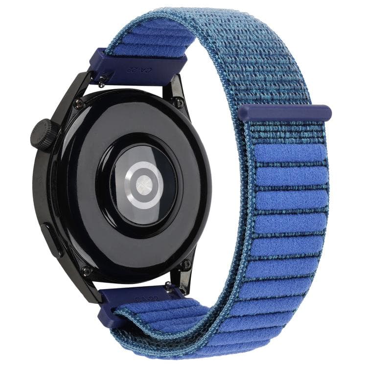 NYLON suchý zip Univerzální řemínek pro hodinky se šířkou 20 mm tmavě modrý