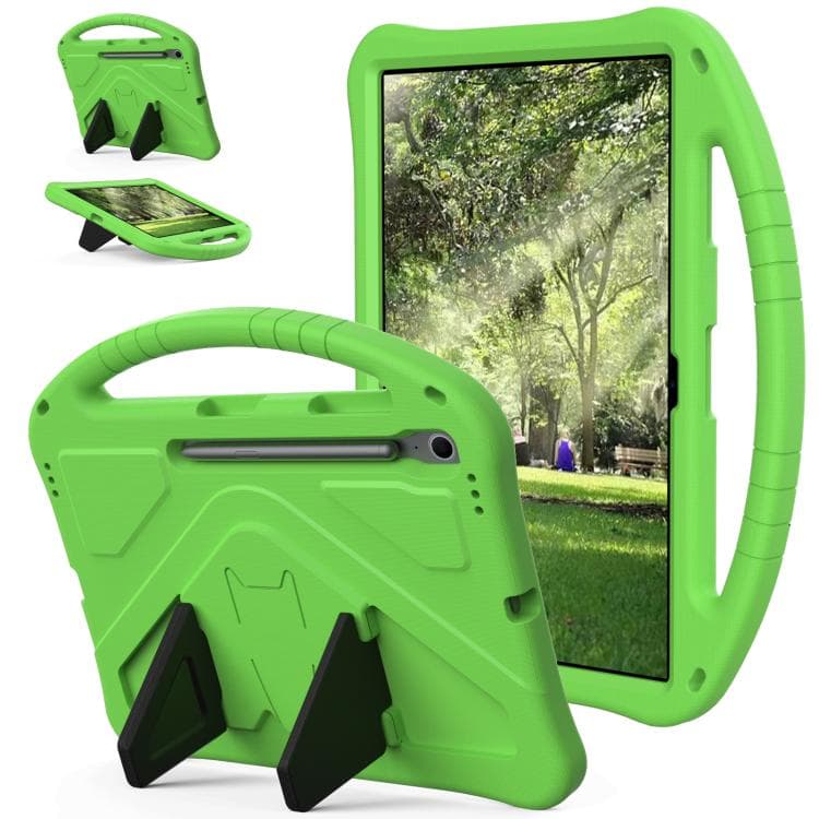 KIDDO Dětský obal pro Samsung Galaxy Tab S10 FE+ zelený