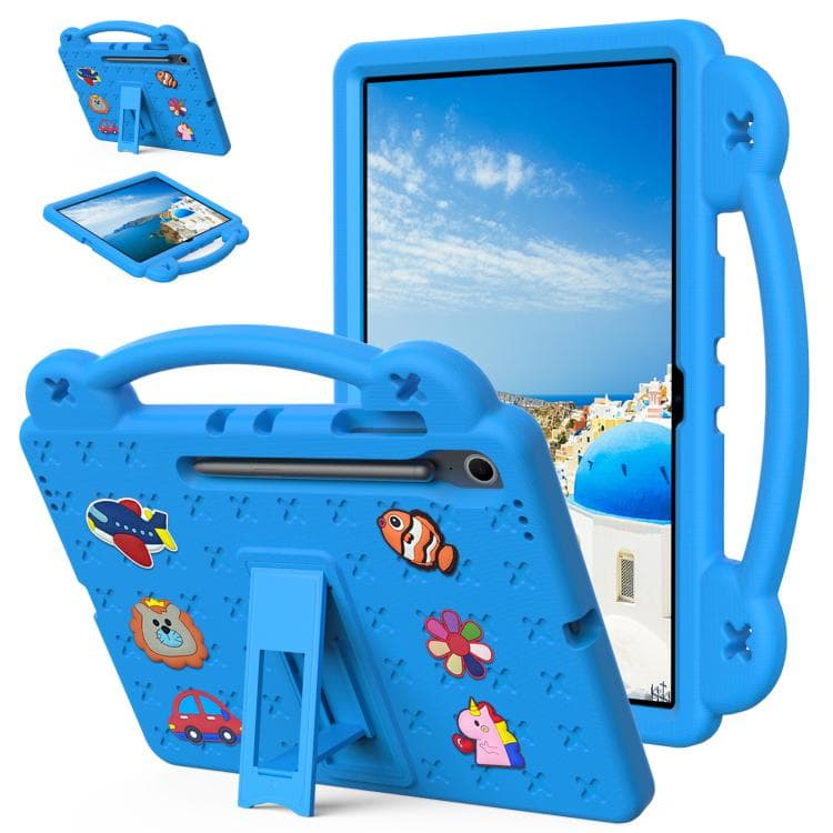 FANY Dětský kryt na tablet pro Samsung Galaxy Tab S10 FE+ světle modrý