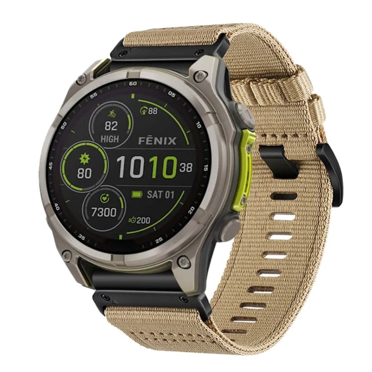 CANVAS Vyměnitelný řemínek pro Garmin Fenix 8 51mm světle hnědý