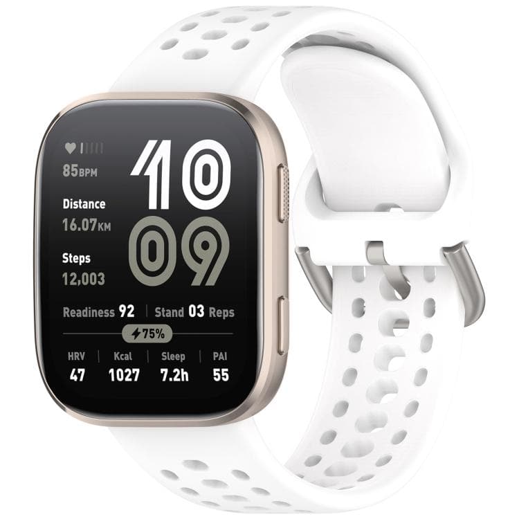 AIRY Silikonový řemínek pro Amazfit Bip 6 / Bip Max bílý