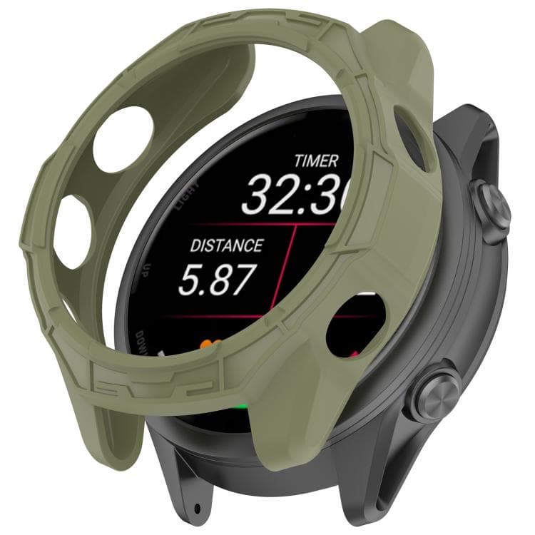 TPU HALF COVER Kryt pro Garmin Forerunner 570 42mm zelený