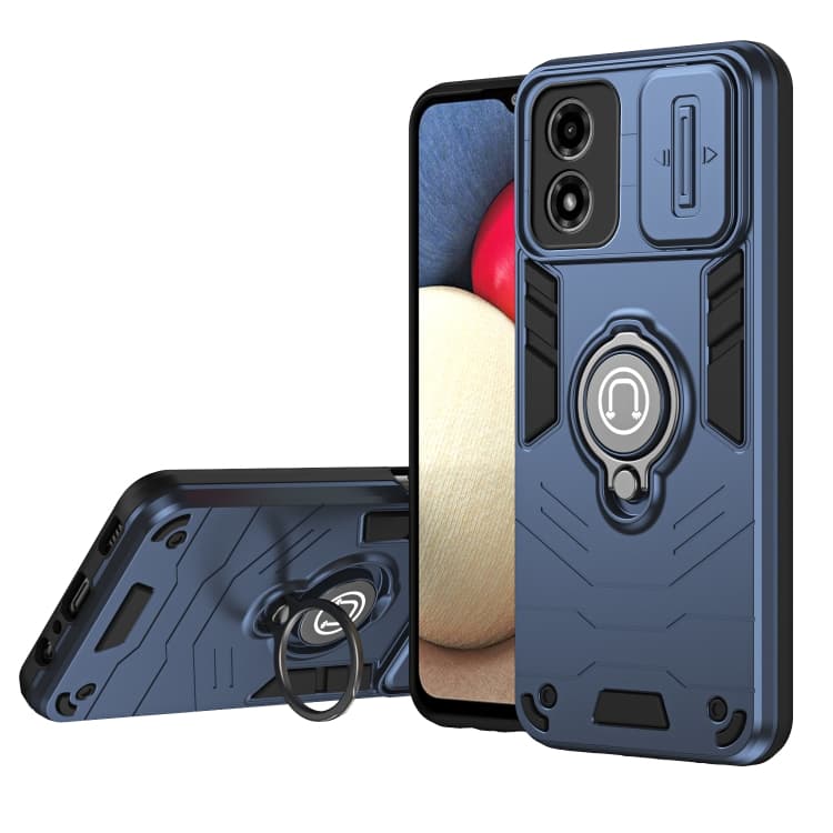 CAMPROTECT Kryt s držákem pro Motorola Moto G04 / G24 / G24 Power modrý