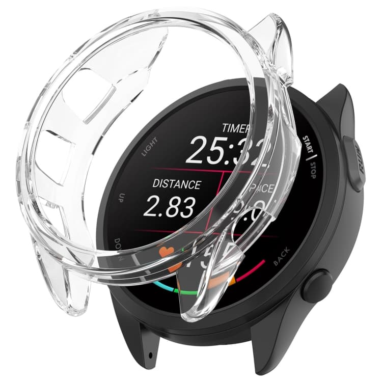 TPU HALF COVER Kryt pro Garmin Forerunner 165 / 165 Music průhledný