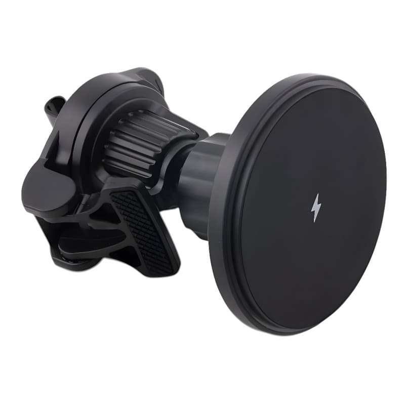 Magnetická bezdrátová nabíječka do auta s RGB podsvícením NSCW121, 15 W, uchycení do ventilace, USB-C