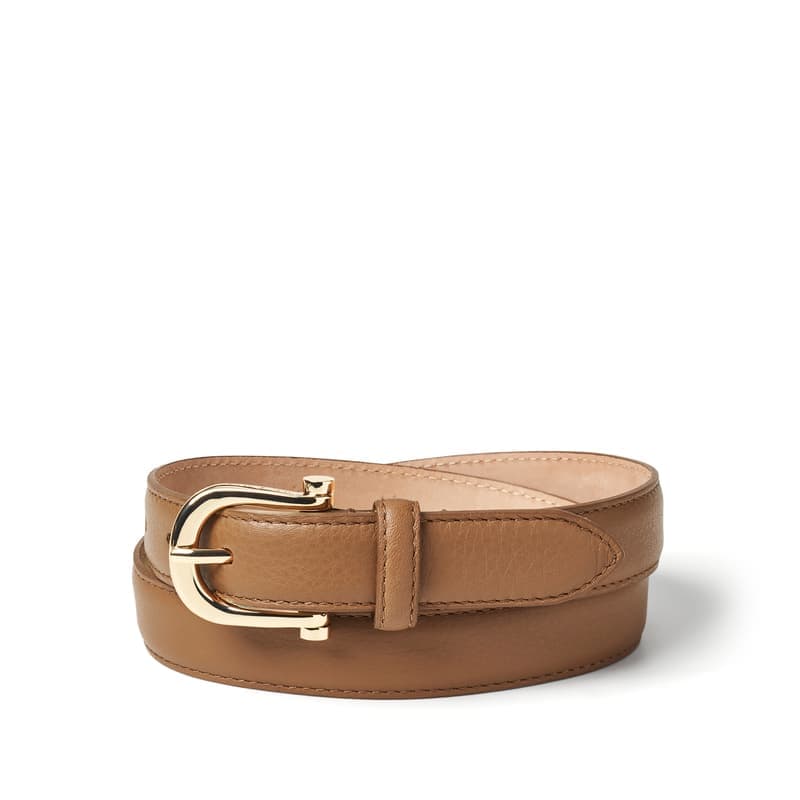 Aspinal of London Bella Waist Belt in Smooth Tan