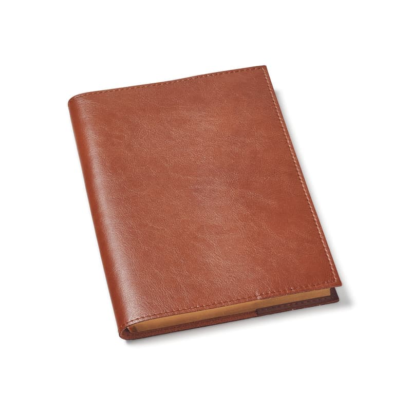 Aspinal of London Rustic A5 Refillable Leather Journal in Smooth Antique Brown