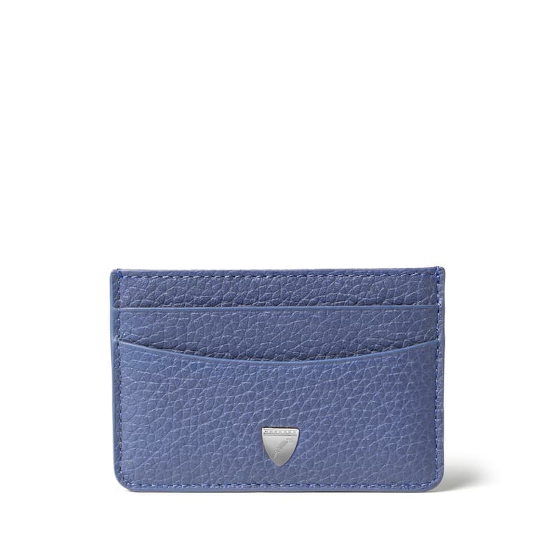 Aspinal of London Slim Credit Card Holder in Bluebell Pebble
