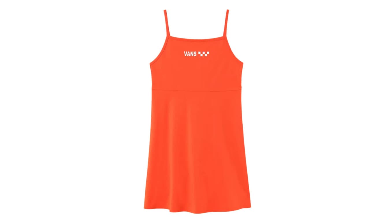 Vans Wm Meadowlark Skater Dress Grenadine Ženy - Šaty Vans - Růžová - VN0A4DPDYEP-L - Size: L