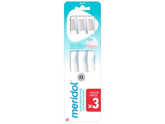 meridol® Ochrana dásní Zubní kartáček měkký 3 ks