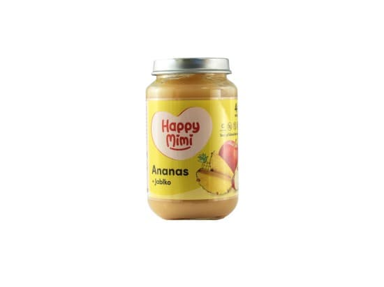 Happy Mimi ovocný příkrm 190g Ananas