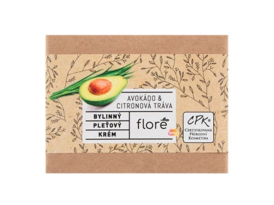 Floré bylinný pleťový krém avokádo & citronová tráva 50 ml