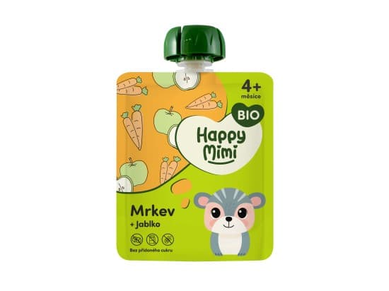 Happy Mimi BIO ovocný příkrm Mrkev 90g
