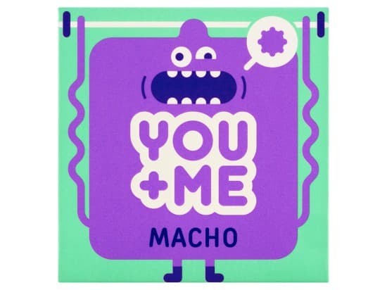 You Me MACHO kondomy z přírodního kaučukového latexu se stimulujícími vroubky, 3 ks