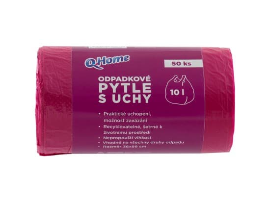 Q-Home Odpadkové pytle s uchy 10l 50ks