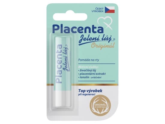 Jelení Lůj Placenta Pomáda na rty 4,5 g