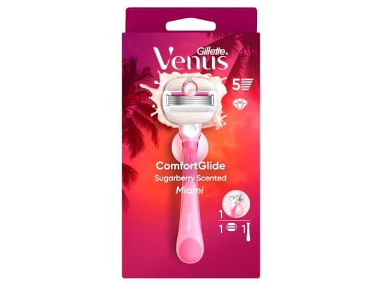 Gillette Venus ComfortGlide Miami dámský holicí strojek v vůní Sugarberry