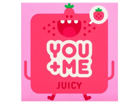 You & Me Juicy Vegan Kondomy se šťavnatým jahodovým aroma 3 ks