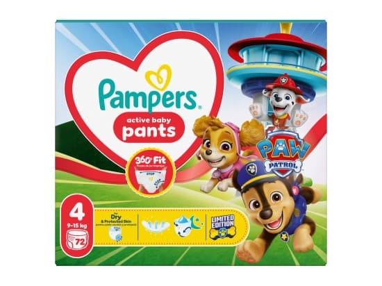 Pampers Pants Baby-Dry Edic Paw Patrol, vel. 4, 72 ks