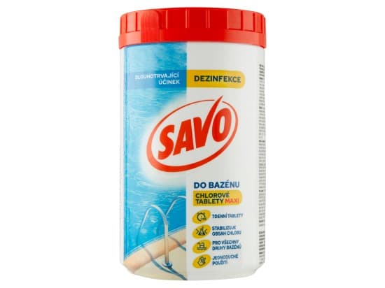 Savo do bazénu Chlorové tablety MAXI 1,2kg