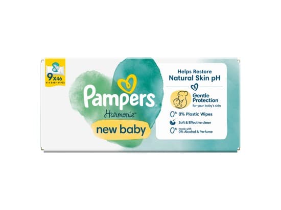 Pampers Harmonie New Baby Čisticí ubrousky 414 ks