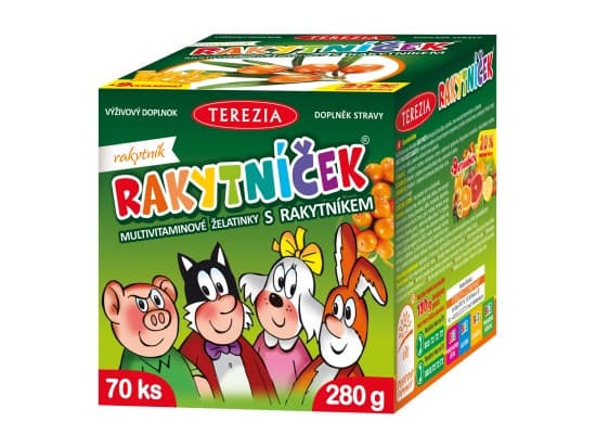 RAKYTNÍČEK želatinky ORIGINÁL 70 ks