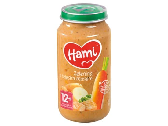 Hami Zelenina s telecím masem masozeleninový příkrm od ukončeného 12. měsíce 250g