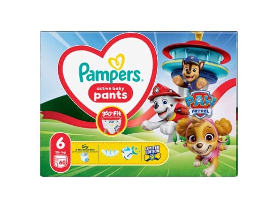 Pampers Active Baby Pants Tlapková Patrola, vel. 6, 60 ks