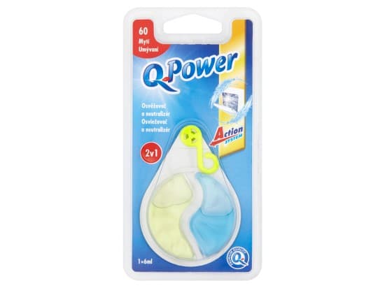 Q-Power Osvěžovač a neutralizér 2 v 1, klip, 6 ml