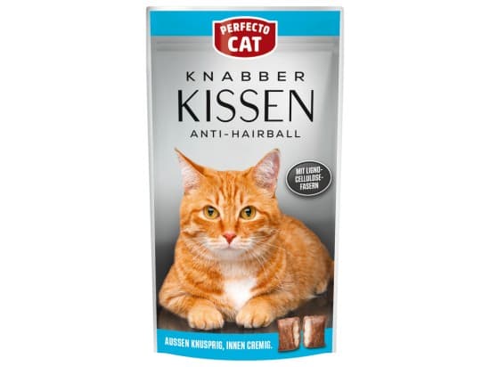 Perfecto Cat Snack polštářky pro kočky anti-hairball 50 g