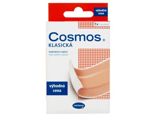 Hartmann Cosmos Klasická voděodolná náplast 1 m x 6 cm 1 ks