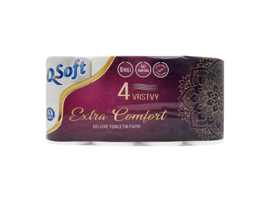 Q-Soft Toaletní papír Extra comfort 4vrstvý 8 ks