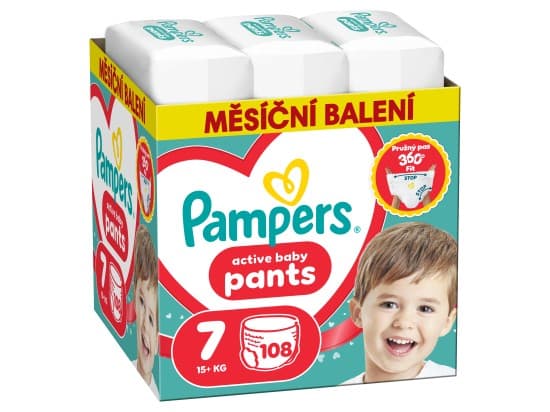 Pampers Active Baby Pants, vel. 7, 108 ks