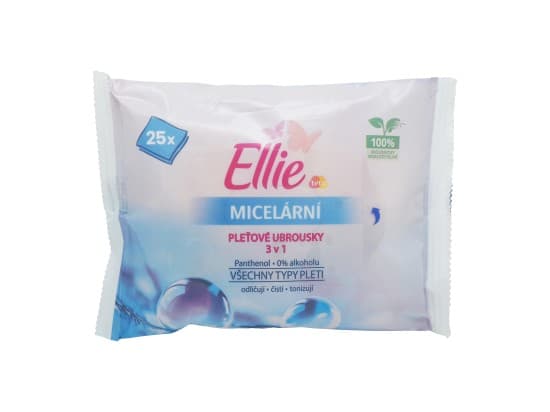 Ellie Micelární pleťové ubrousky 3v1 25ks