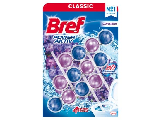 Bref Power Aktiv Lavender Tuhý WC blok 3 x 50 g