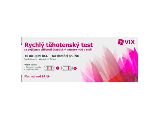 VIX Těhotenský test se zvýšenou citlivostí 2 ks