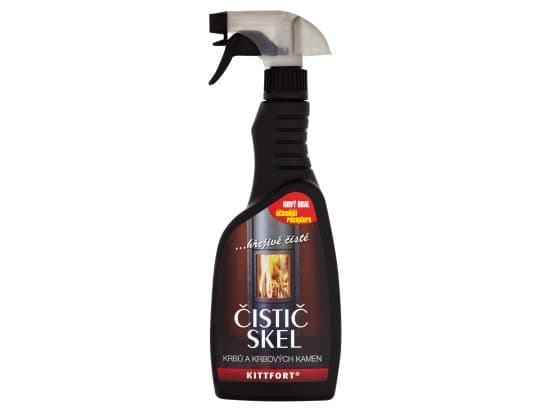 Kittfort Čistič skel krbů a krbových kamen 500 ml